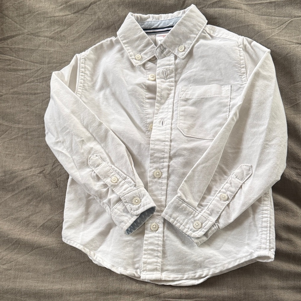 Gymboree White Button-Down Shirt for Kids